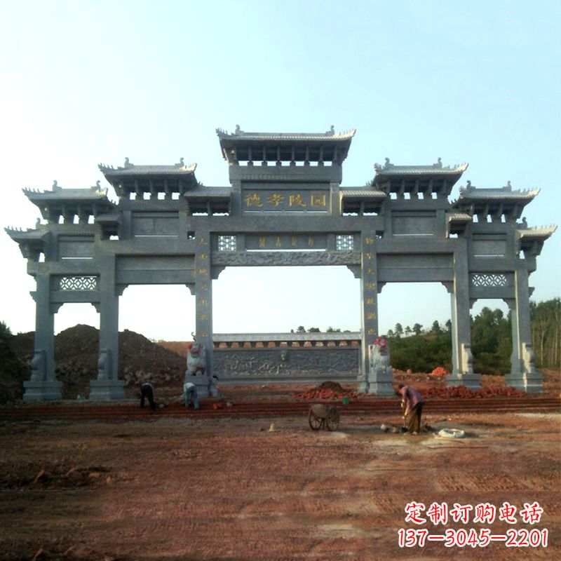 徐州陵园五门石牌坊雕塑