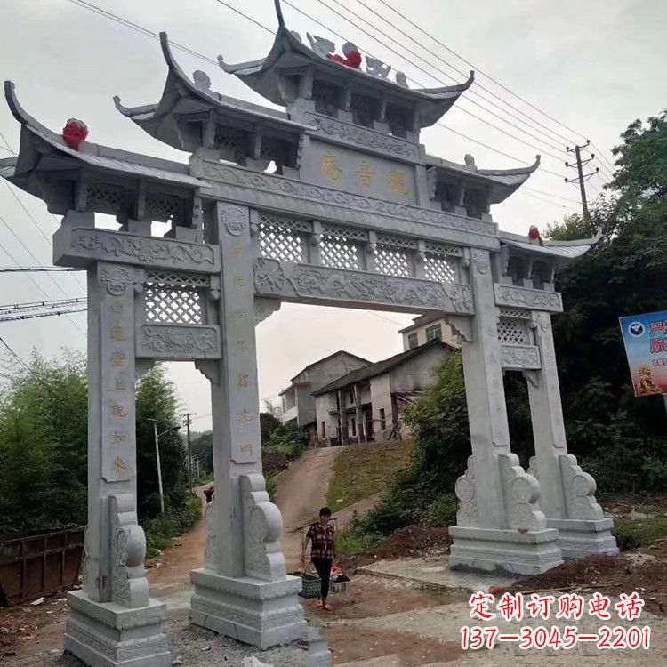徐州领雕塑-专业的石牌坊雕塑定制