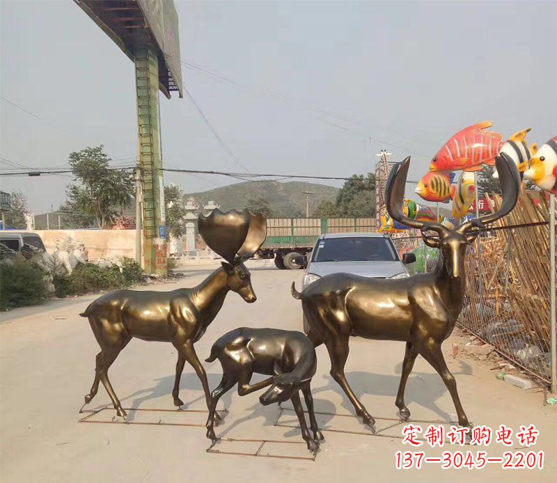 徐州优雅古典风格的动物铜雕
