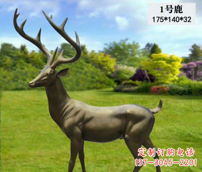 徐州鹿动物铜雕