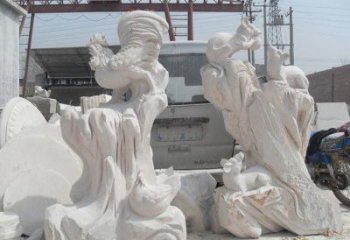 徐州中领雕塑，打造古典唯美的汉白玉公鸡雕塑