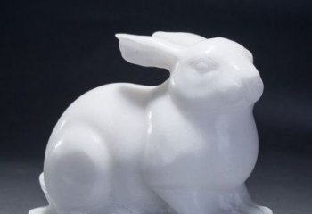徐州精致汉白玉兔子雕塑