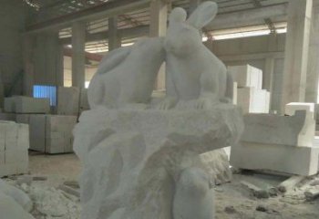 徐州精美的中国古典生肖兔雕塑