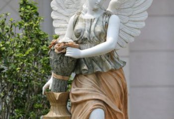 徐州精致高雅的汉白玉天使雕塑