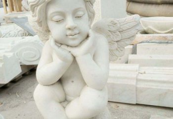 徐州汉白玉小天使西方儿童石雕，让孩子们拥有属于自己的天使