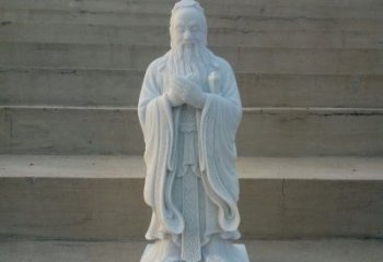 徐州汉白玉孔子石雕，雕刻传承千百年文明