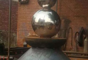徐州中领雕塑手工定制葫芦不锈钢雕塑