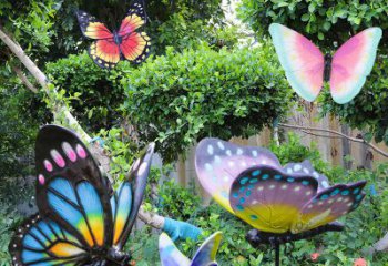 徐州花园玻璃钢仿真蝴蝶雕塑