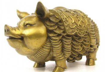 徐州欢迎招财猪，用黄铜打造新年祝福