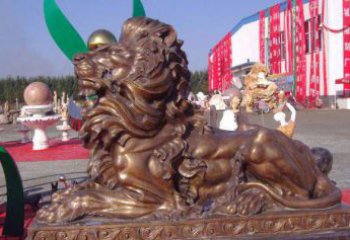 徐州汇丰西洋狮子铜雕，精美华贵