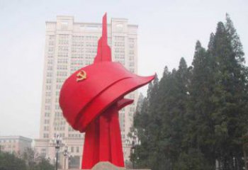 徐州不锈钢抽象党旗雕塑，象征着祖国力量