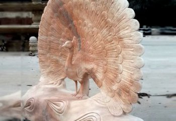 徐州艺术精美的孔雀石红雕塑