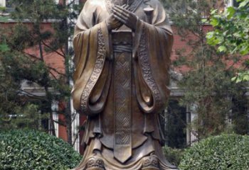 徐州精美铜雕——校园历史文化名人孔圣人像