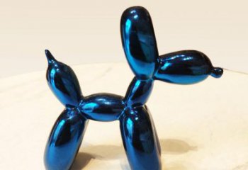 徐州蓝色气球狗雕塑摆件，可定制大小