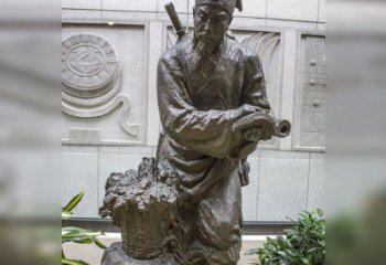 徐州中领雕塑自主研发了高雅李时珍铜雕，它以历…