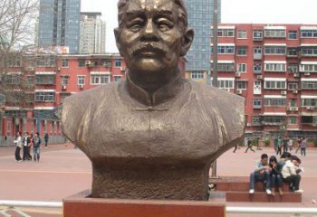 徐州中领雕塑为您打造高端优质的鲁迅胸像铜雕