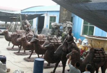 徐州骆驼公园动物铜雕魅力无限