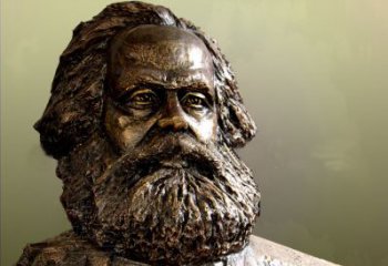 徐州马克思主义创始人铸铜头像雕塑