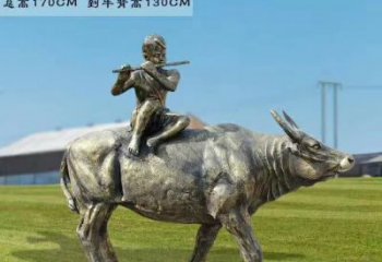 徐州牧童骑牛铜雕——让您的空间更加生动有趣
