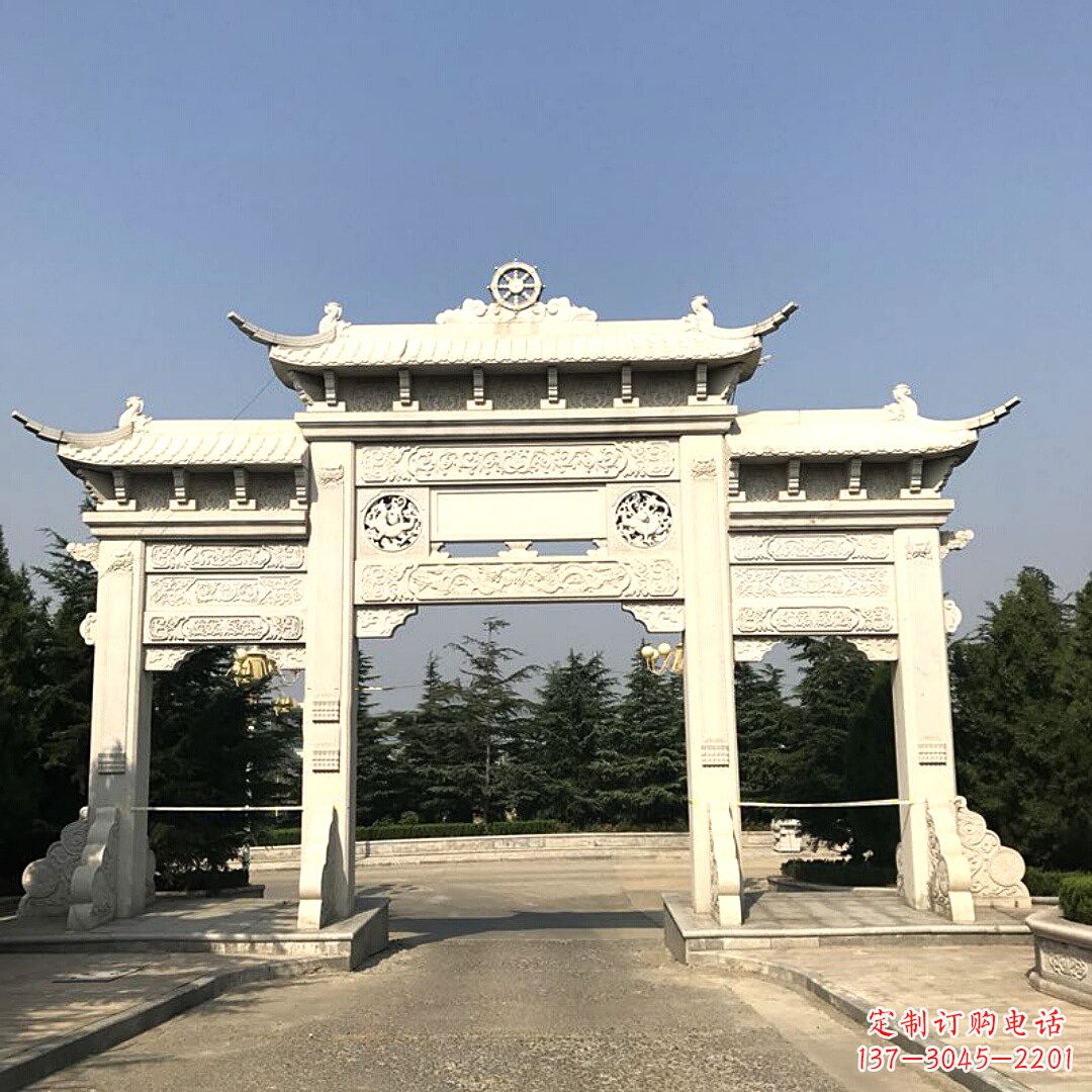 徐州精致牌坊柱座石雕服务,古色古香装点璀璨文化