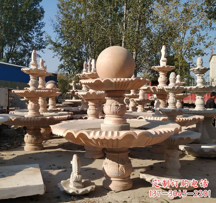 徐州喷泉砂岩水景雕塑