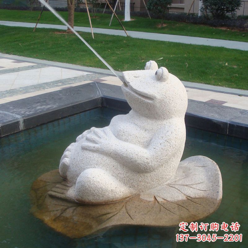 徐州无边界精致艺术——喷水青蛙石雕