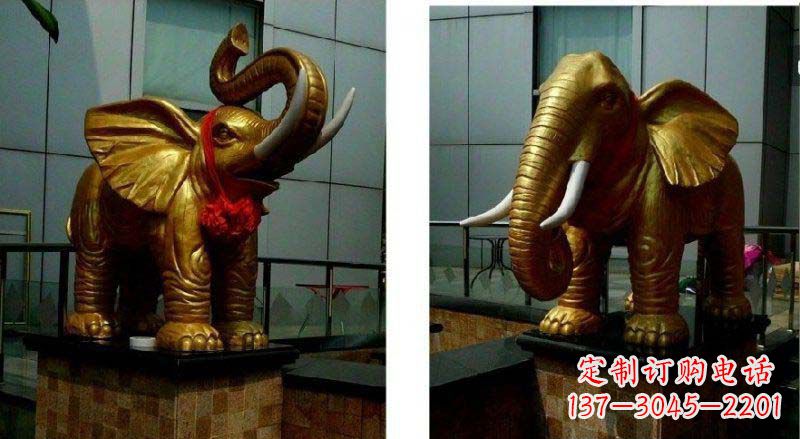 徐州专业定制:大象铜雕