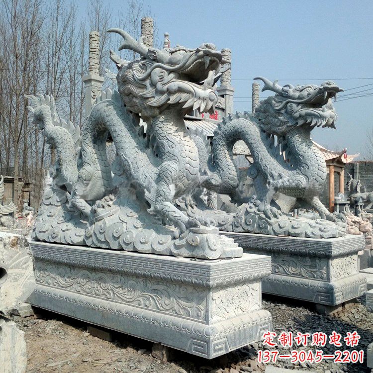 徐州传统工艺青石龙雕塑