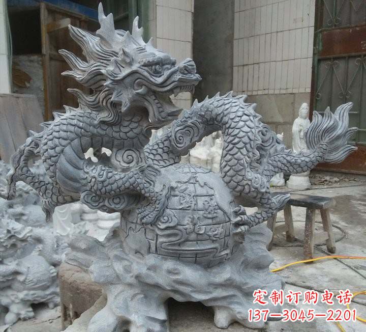 徐州传统文化的艺术品——青石龙雕塑