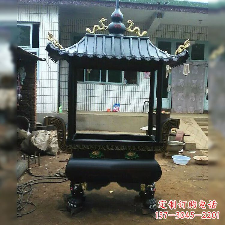 徐州中领雕塑精美全铜香炉古典雕塑