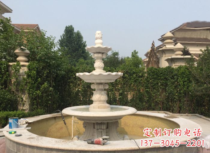 徐州三层喷泉公园石雕--唤醒公园原始的气息