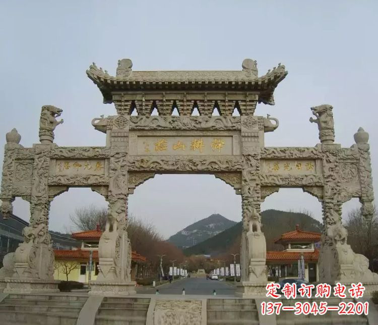 徐州铭刻美好时光,中领雕塑牌坊石雕