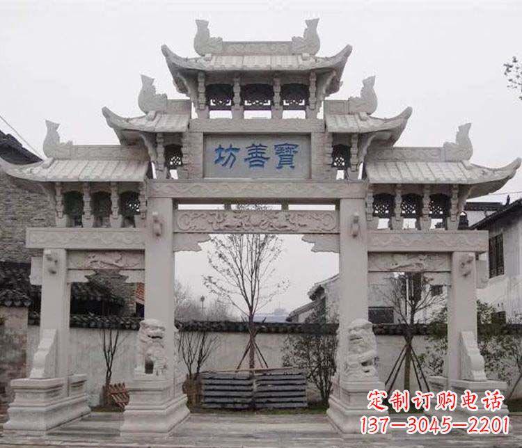 徐州三门石牌坊石雕