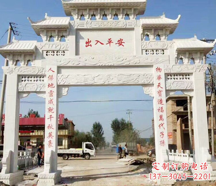 徐州三门石牌坊石雕_2 (2)