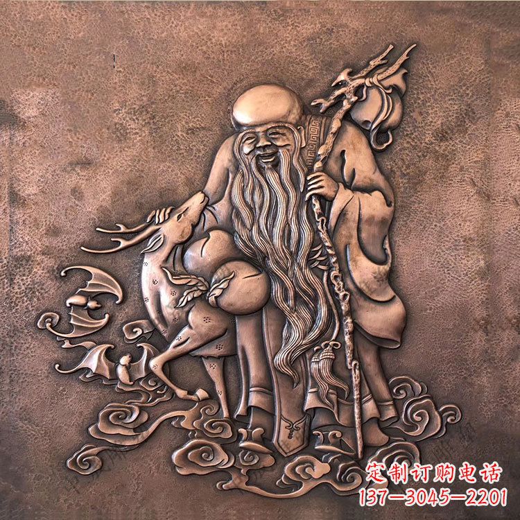 徐州追求长寿的崇高象征——紫铜老寿星雕塑