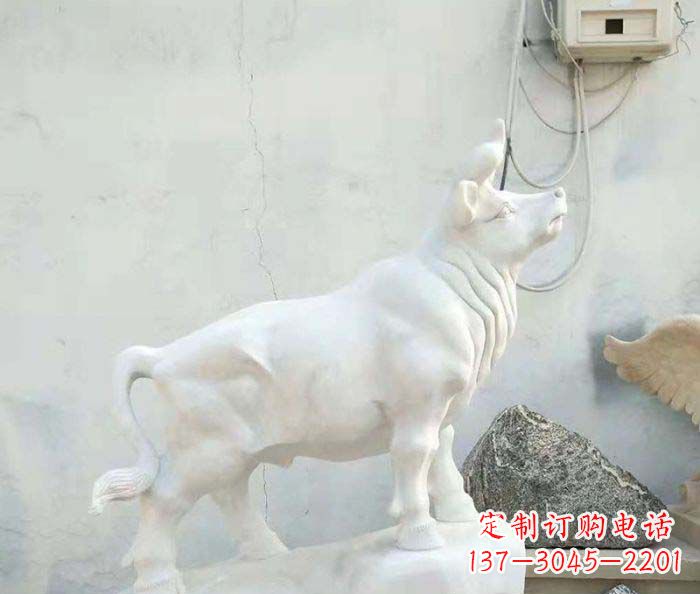 徐州精美汉白玉石动物雕塑