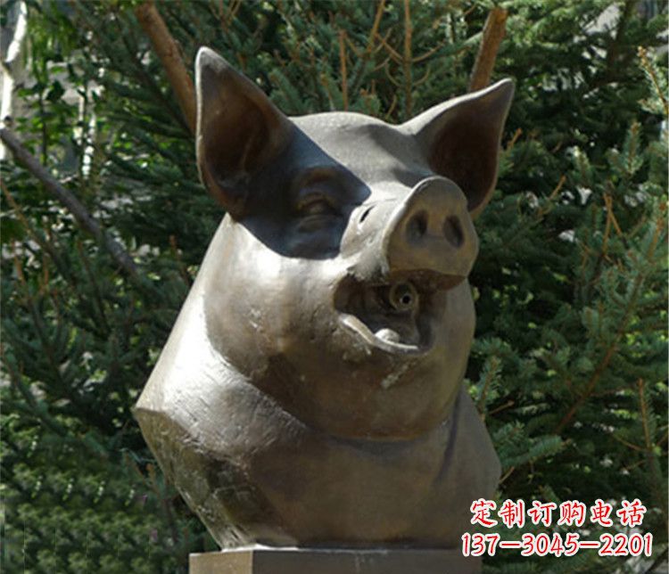 徐州十二生肖猪首铜雕,让你敬佩万年历史的艺术精髓