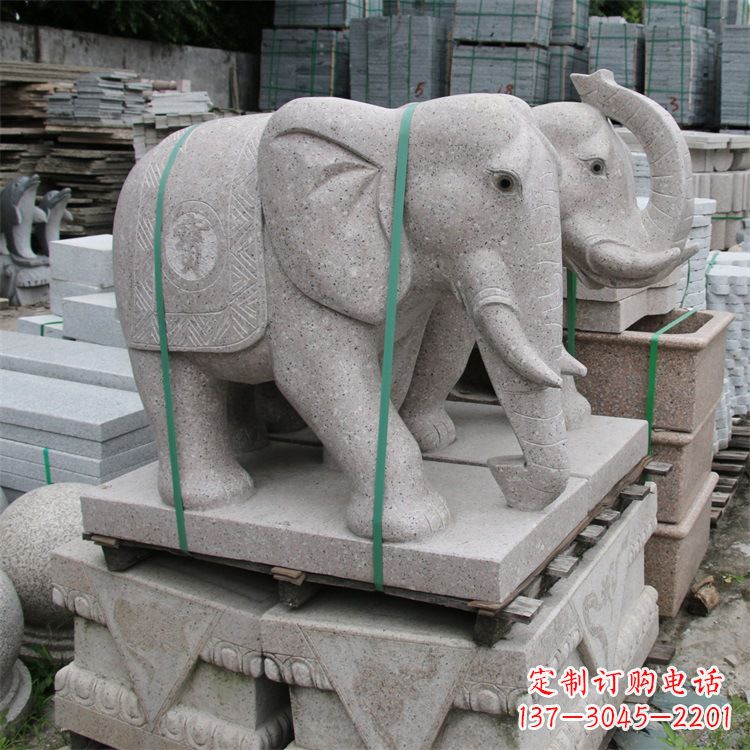 徐州中领雕塑的精美大象石雕，是我们专业定制的…