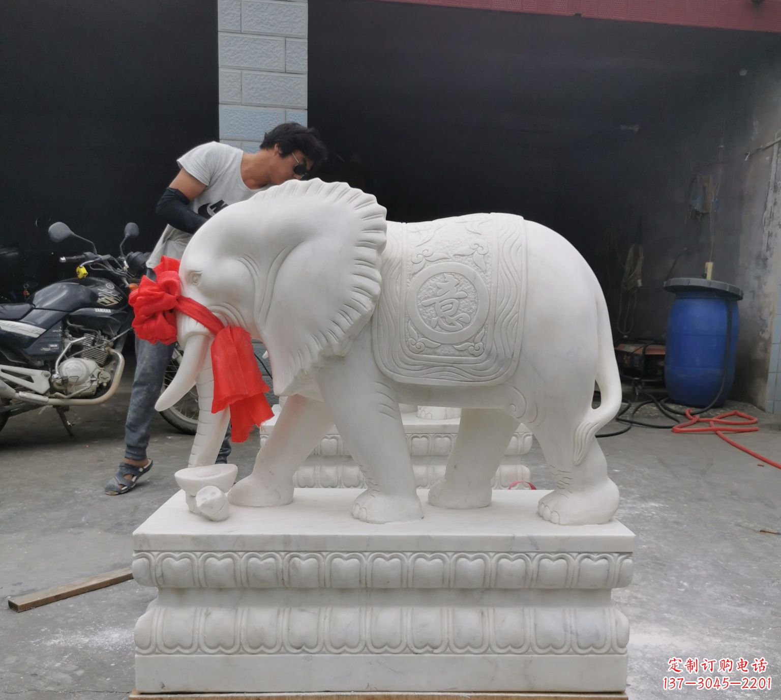 徐州精美大象雕塑，饱览旭日春光