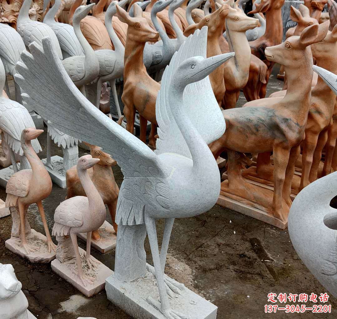 徐州丹顶鹤雕塑,令您汲取自然之美