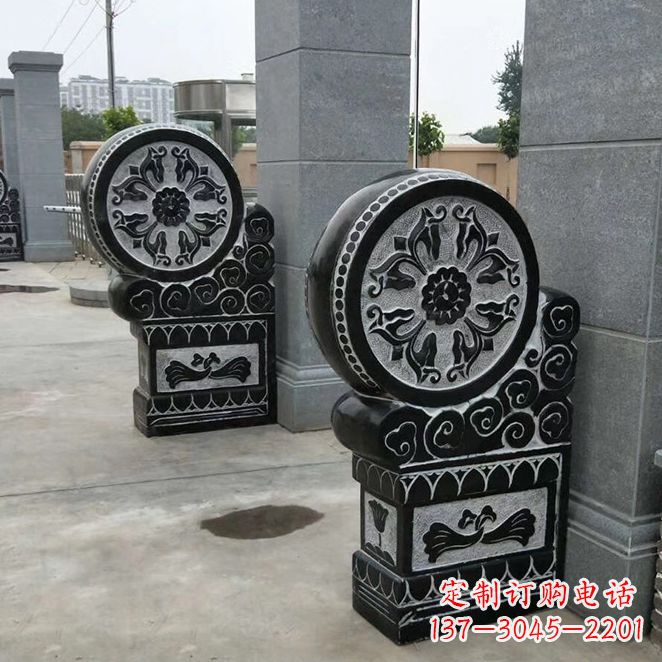 徐州石雕门墩狮子