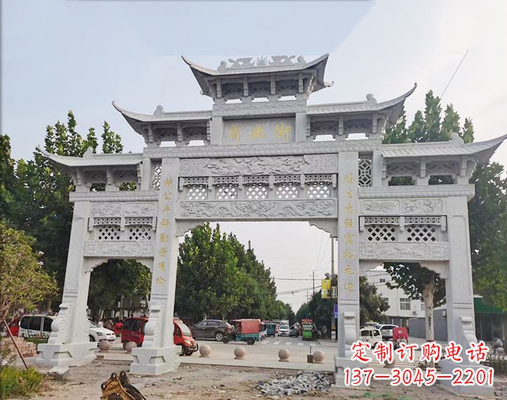 徐州石雕牌坊-人物雕塑定制