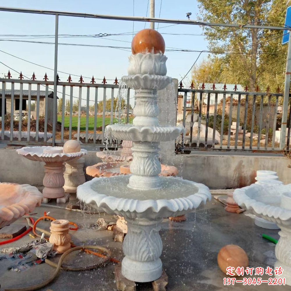 徐州石雕喷泉,营造出静谧氛围