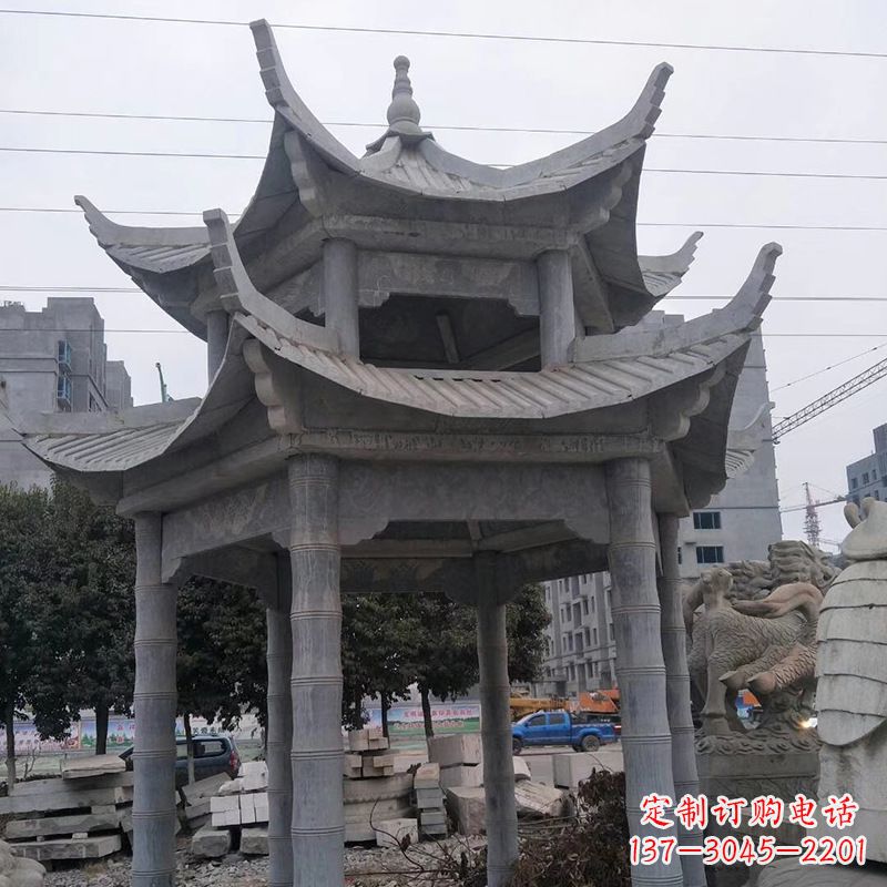 徐州双层八角石雕凉亭