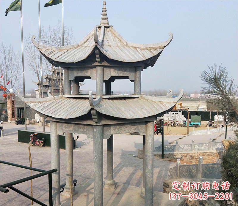 徐州双层户外凉亭石雕