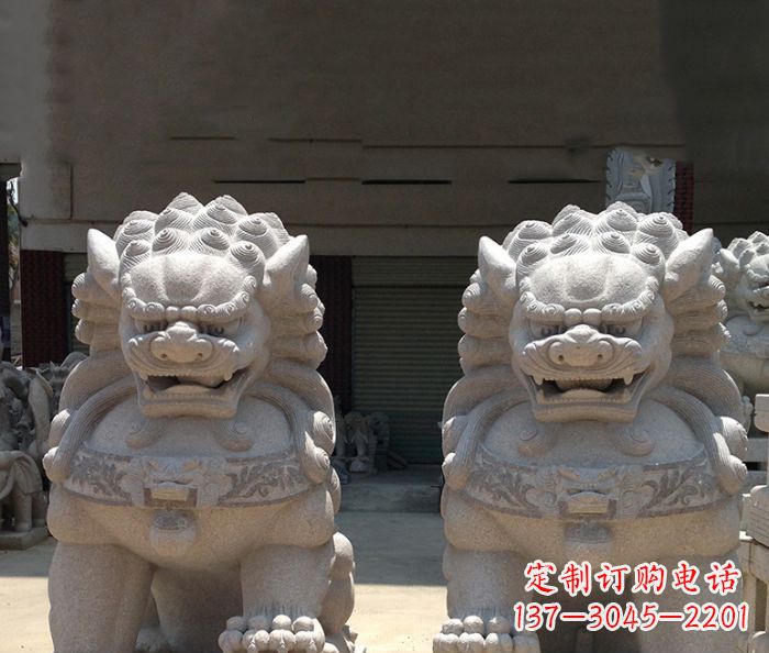 徐州寺庙景观仿古镇宅石狮子