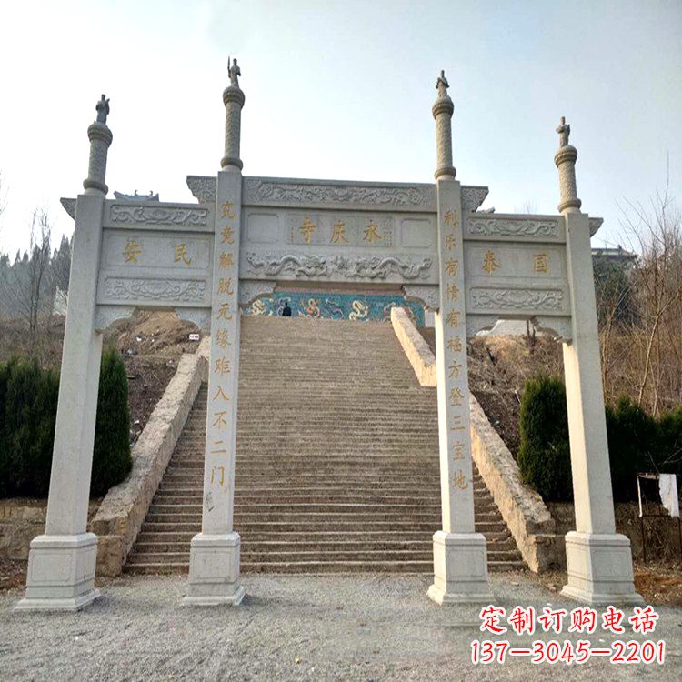 徐州寺庙入口无楼牌坊