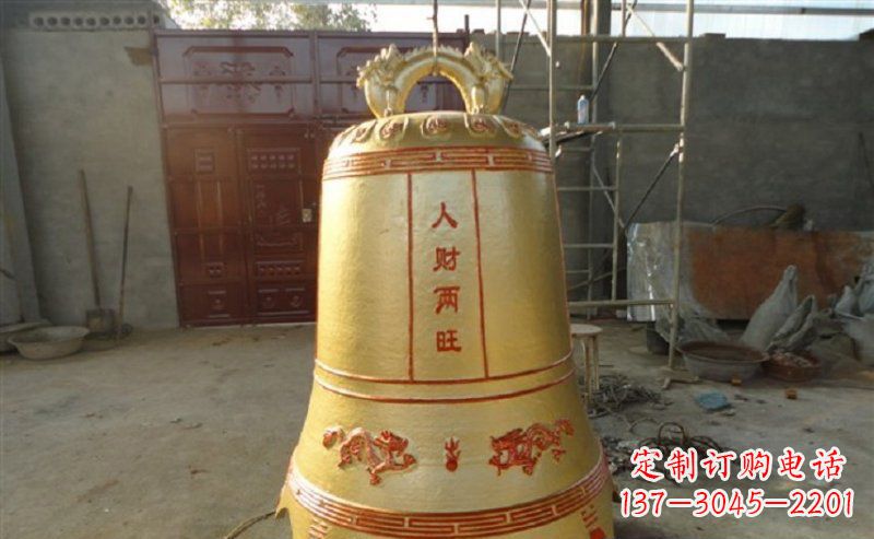徐州寺庙铸铜钟雕塑