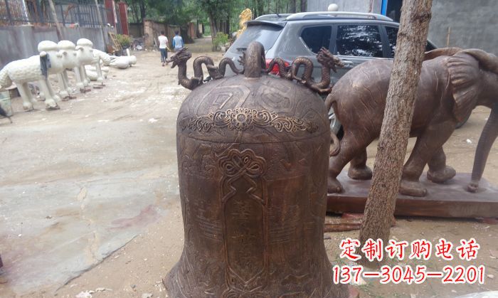 徐州寺庙铸铜钟铜雕 (3)