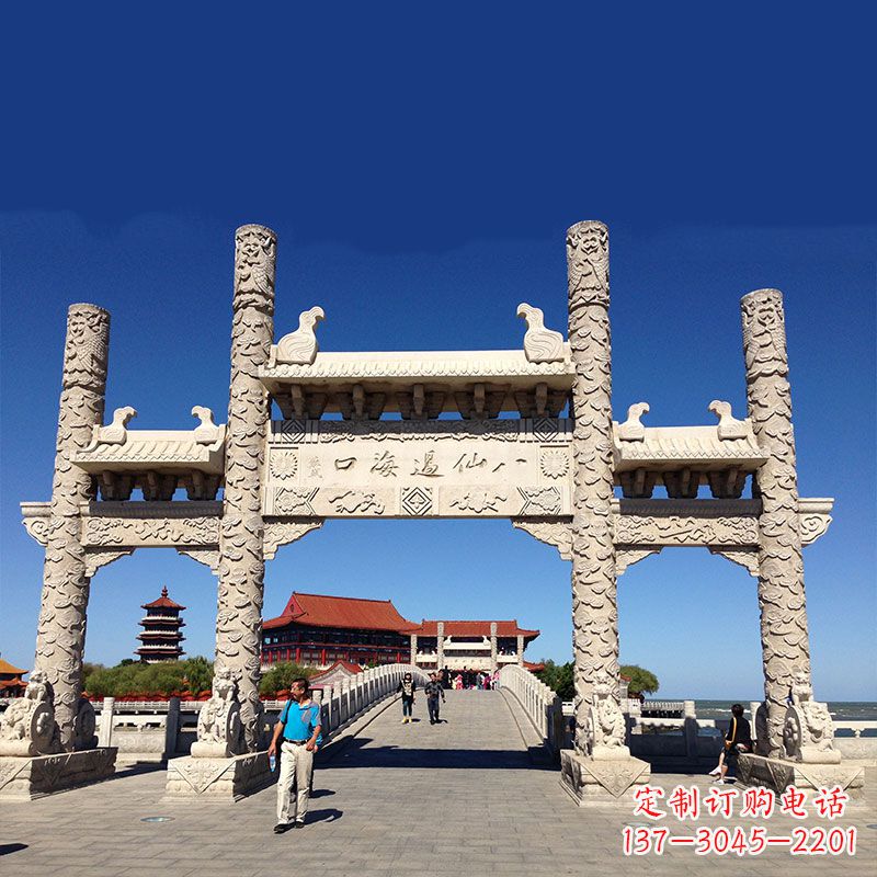 徐州寺院大门无楼石牌坊